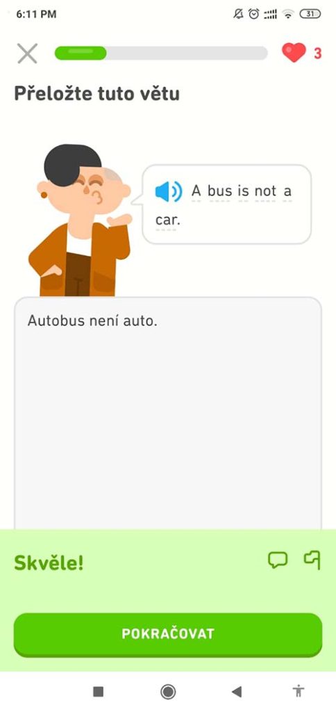jak se naucit anglicky s Duolingo